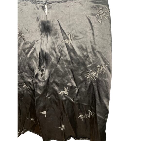 Vintage The Limited Whimsygoth Black Embroidered Butterfly A-Line Skirt Size 4 - Picture 4 of 5